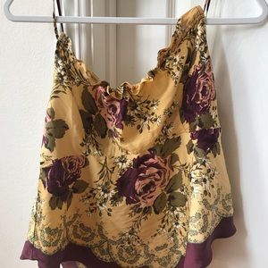 Free People Floral Tank